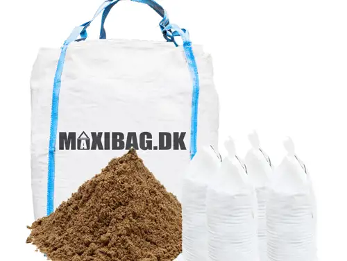 1000 liter sand + 50 sække