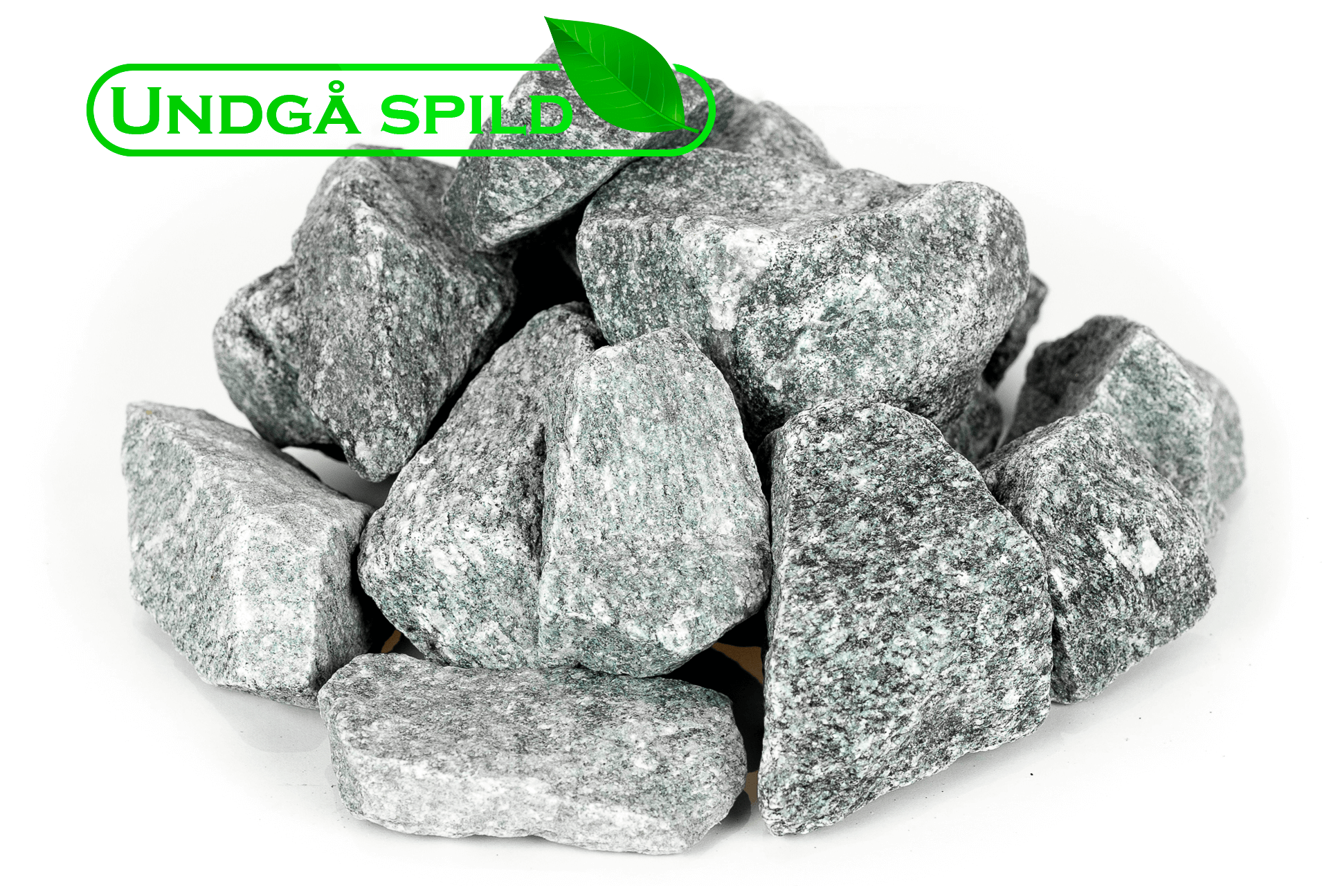 Grå granitskærver 32-50 mm. DSB (Undgå spild)