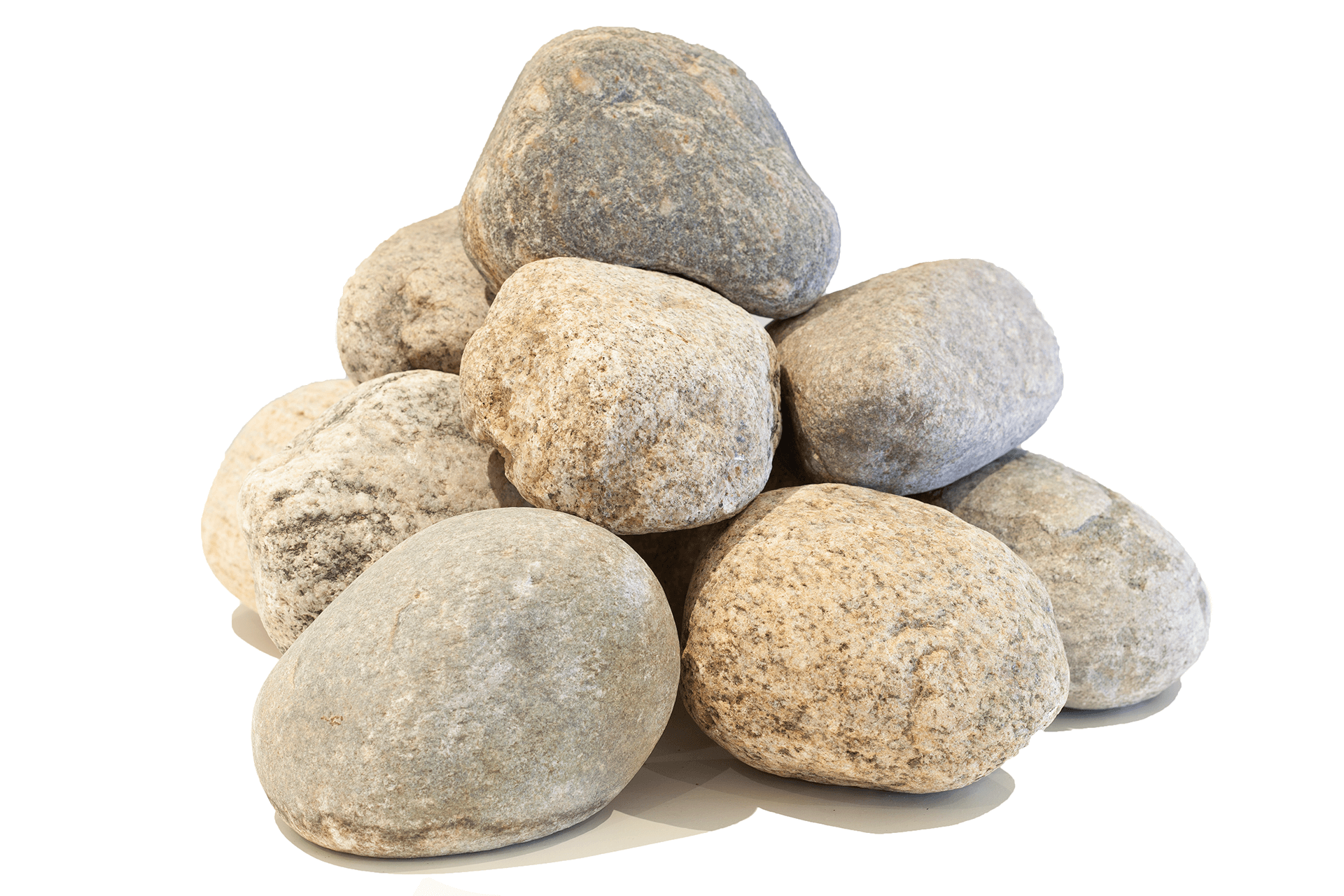 Hand sorted cobble stones 80-120 mm.