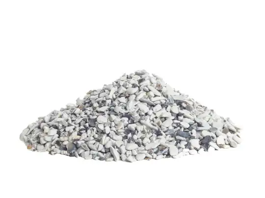 Ekstra hvide perlesten 2-5 mm.