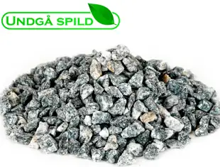 Grå granitskærver 8-11 mm. (Undgå spild)