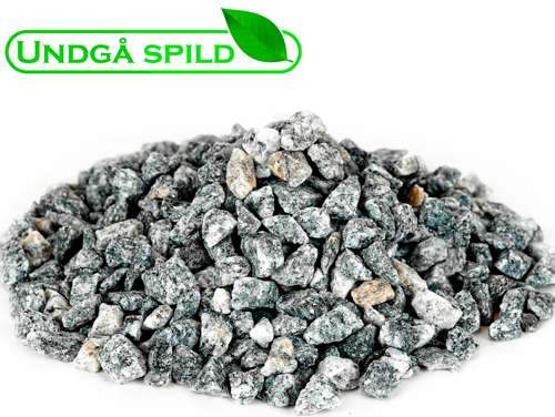 Grå granitskærver 8-11 mm. (Undgå spild)