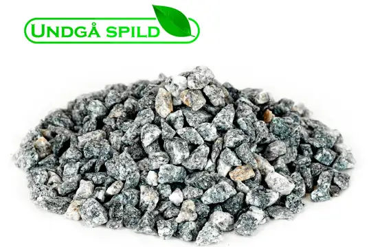 Grå granitskærver 8-11 mm. (Undgå spild)