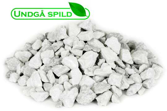 Hvide granitskærver 11-16 mm. (Undgå spild)