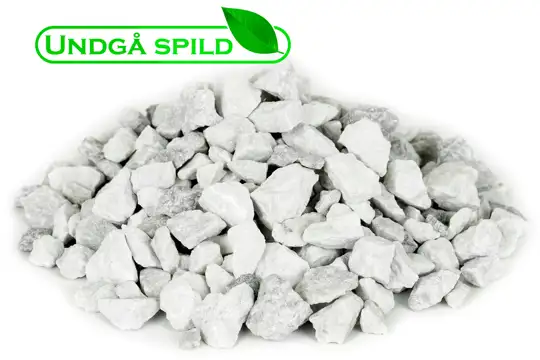 Hvide granitskærver 11-16 mm. (Undgå spild)