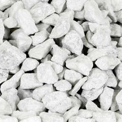 Hvide granitskærver 8-11 mm.