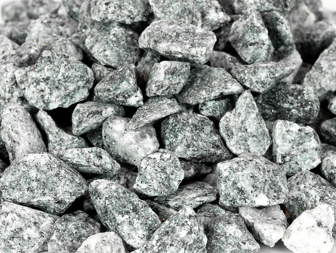 Grå granitskærver 11-16 mm. (Undgå spild)