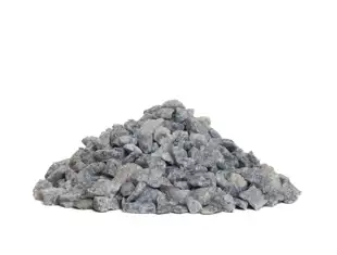Grey granite chippings 8-11 mm.