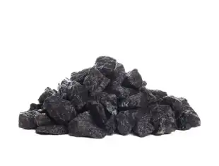 Black granite chippings 16-22 mm.