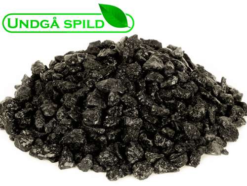 Sorte granitskærver 8-11 mm. (Undgå spild)