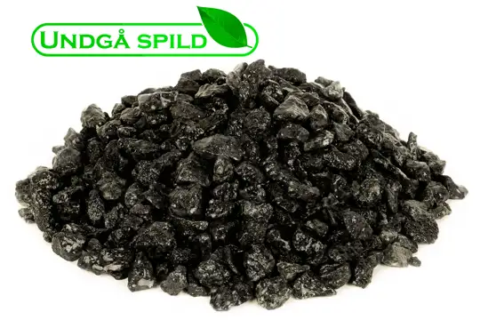 Sorte granitskærver 8-11 mm. (Undgå spild)