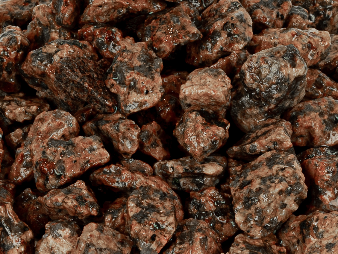 Røde granitskærver 12-22 mm. (Undgå spild