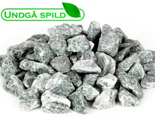 Grå granitskærver 16-22 mm. (Undgå spild)