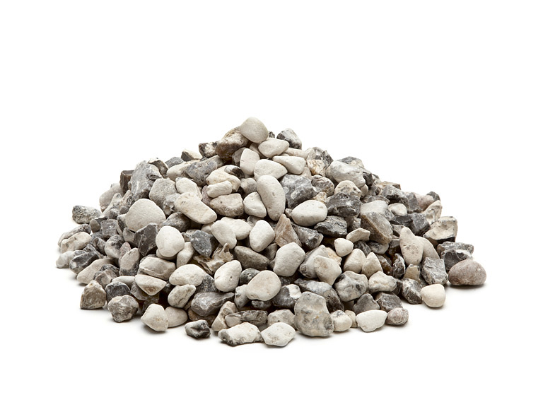 Hvide ærtesten 8-16 mm.