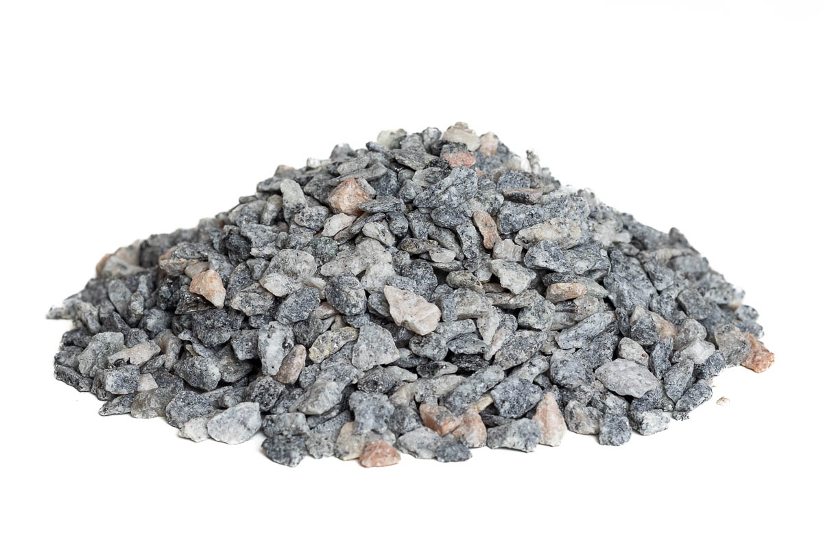 Grå granitskærver 5-8 mm.