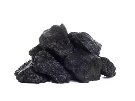 Black granite chippings 32-45 mm. (DSB)