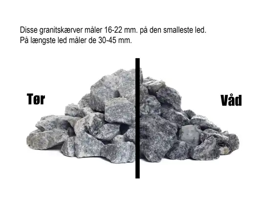 Grå granitskærver 16-22 mm.