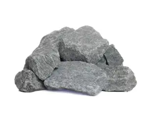Grey granite chippings 32-50 mm. (DSB)