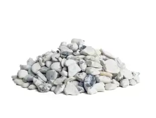 Ekstra hvide ærtesten 10-20 mm.