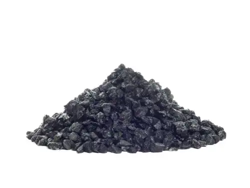 Black granite chippings 5-8 mm.
