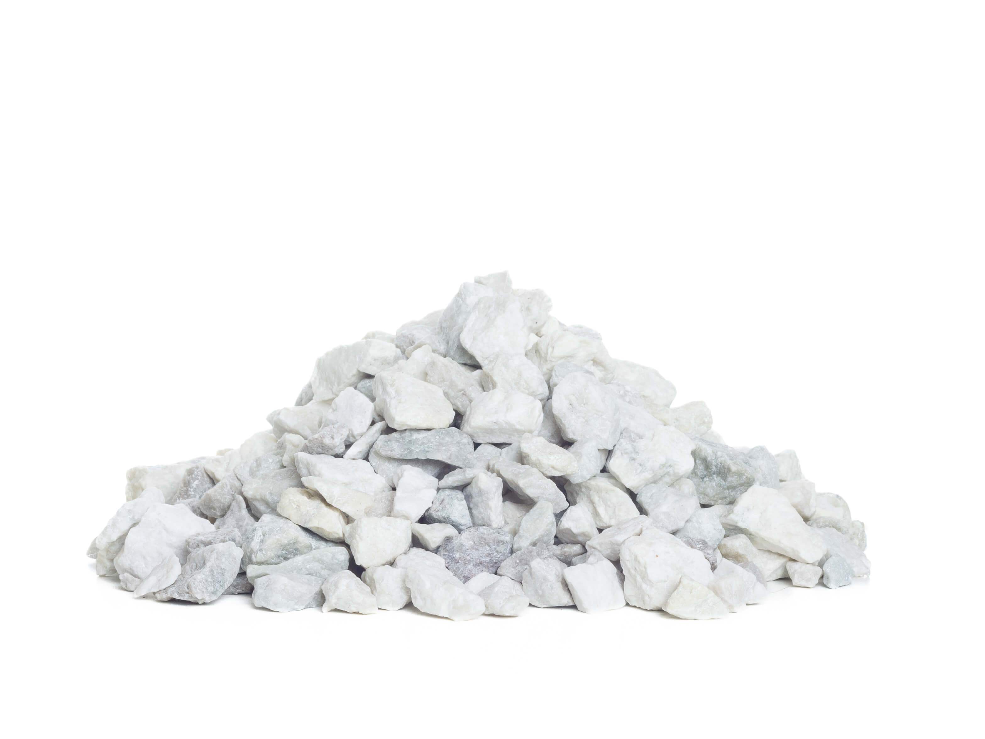 Hvide granitskærver 11-16 mm.