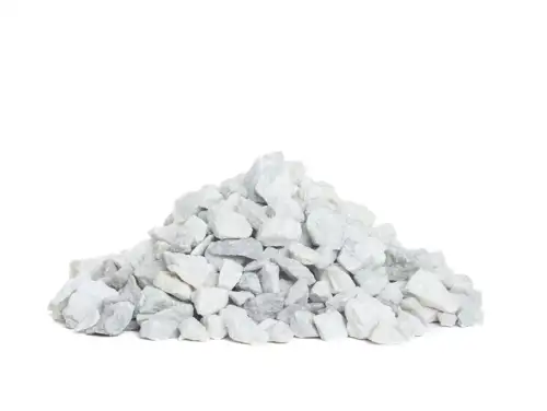 White granite chippings 11-16 mm.