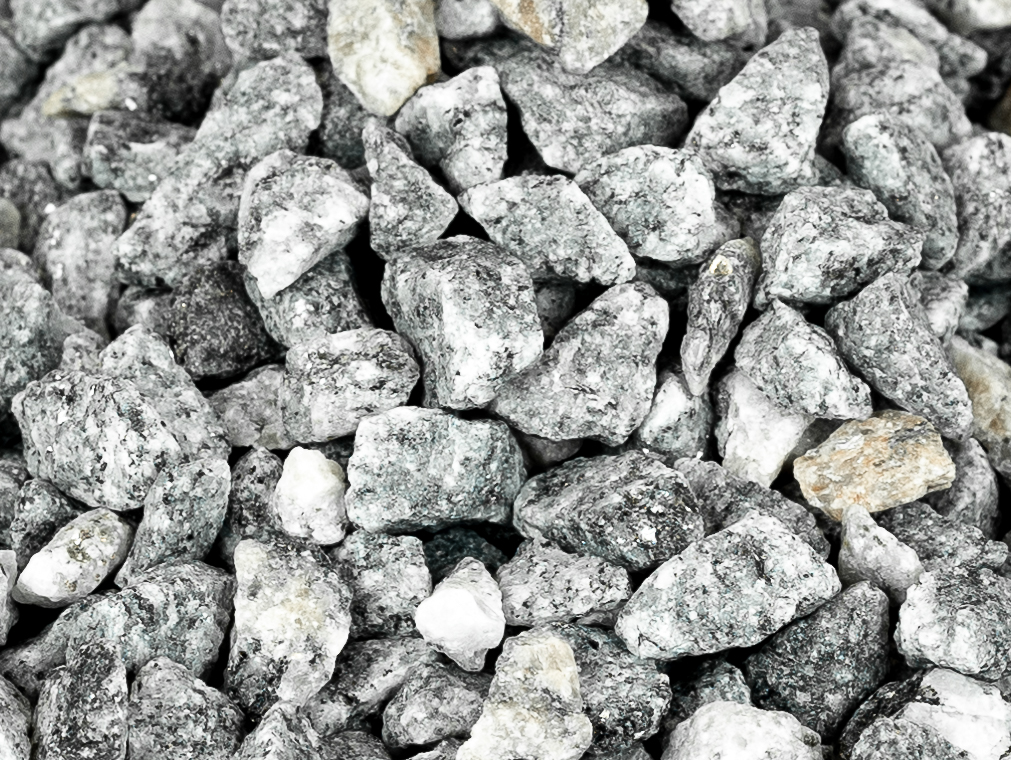 Grå granitskærver 8-11 mm. (Undgå spild)