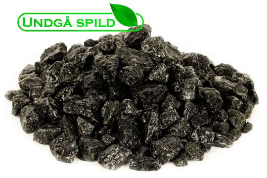 Sorte granitskærver 11-16 mm. (Undgå spild)