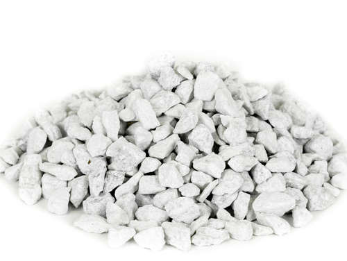 Hvide granitskærver 8-11 mm.