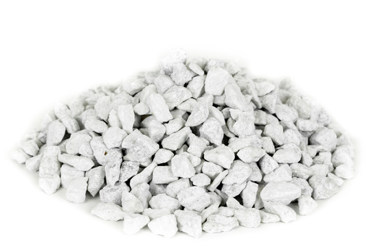 Hvide granitskærver 8-11 mm.