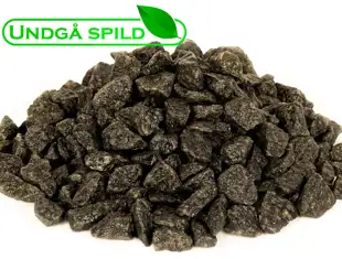 Mørkegrå granitskærver 11-16 mm. (Undgå spild)