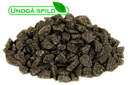 Mørkegrå granitskærver 11-16 mm. (Undgå spild)