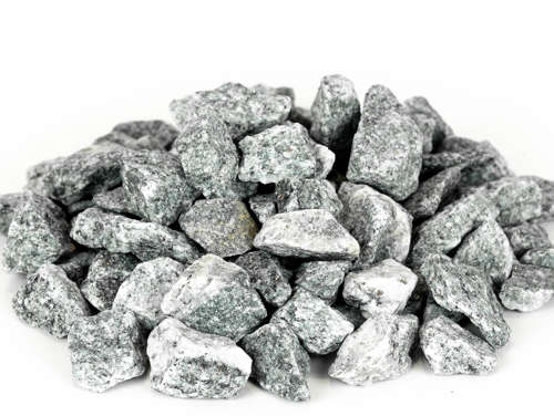 Grey granite chippings 16-22 mm.