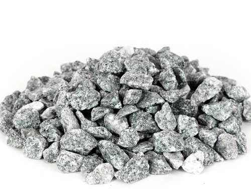 Grey granite chippings 11-16 mm.