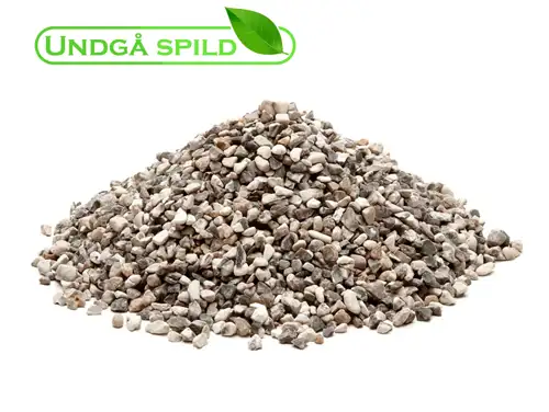 Hvide perlesten 4-8 mm. (Undgå spild)