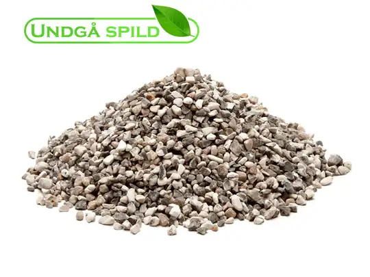 Hvide perlesten 4-8 mm. (Undgå spild)