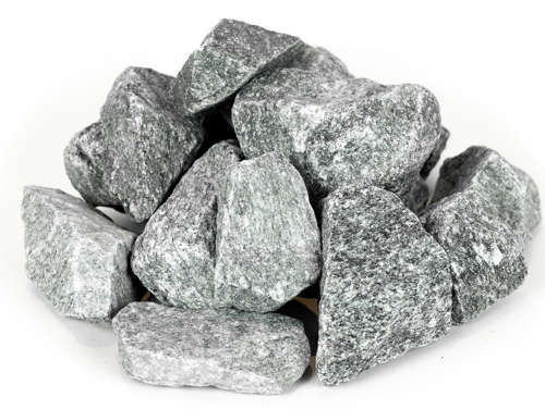 Grey granite chippings 32-50 mm. (DSB)