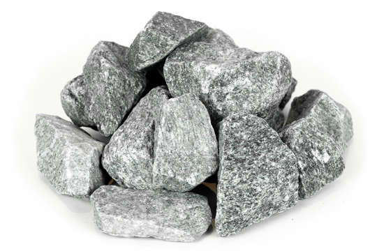 Grey granite chippings 32-50 mm. (DSB)