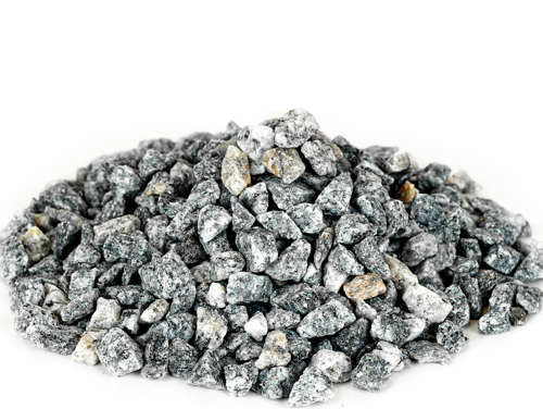 Grey granite chippings 8-11 mm.