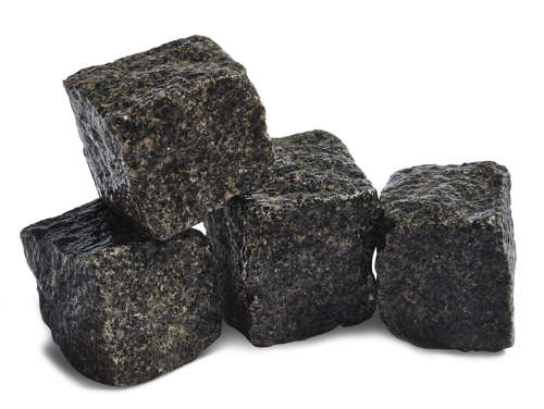 Blå Rønne chaussesten - bornholmske