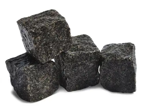 Blå Rønne chaussesten - bornholmske