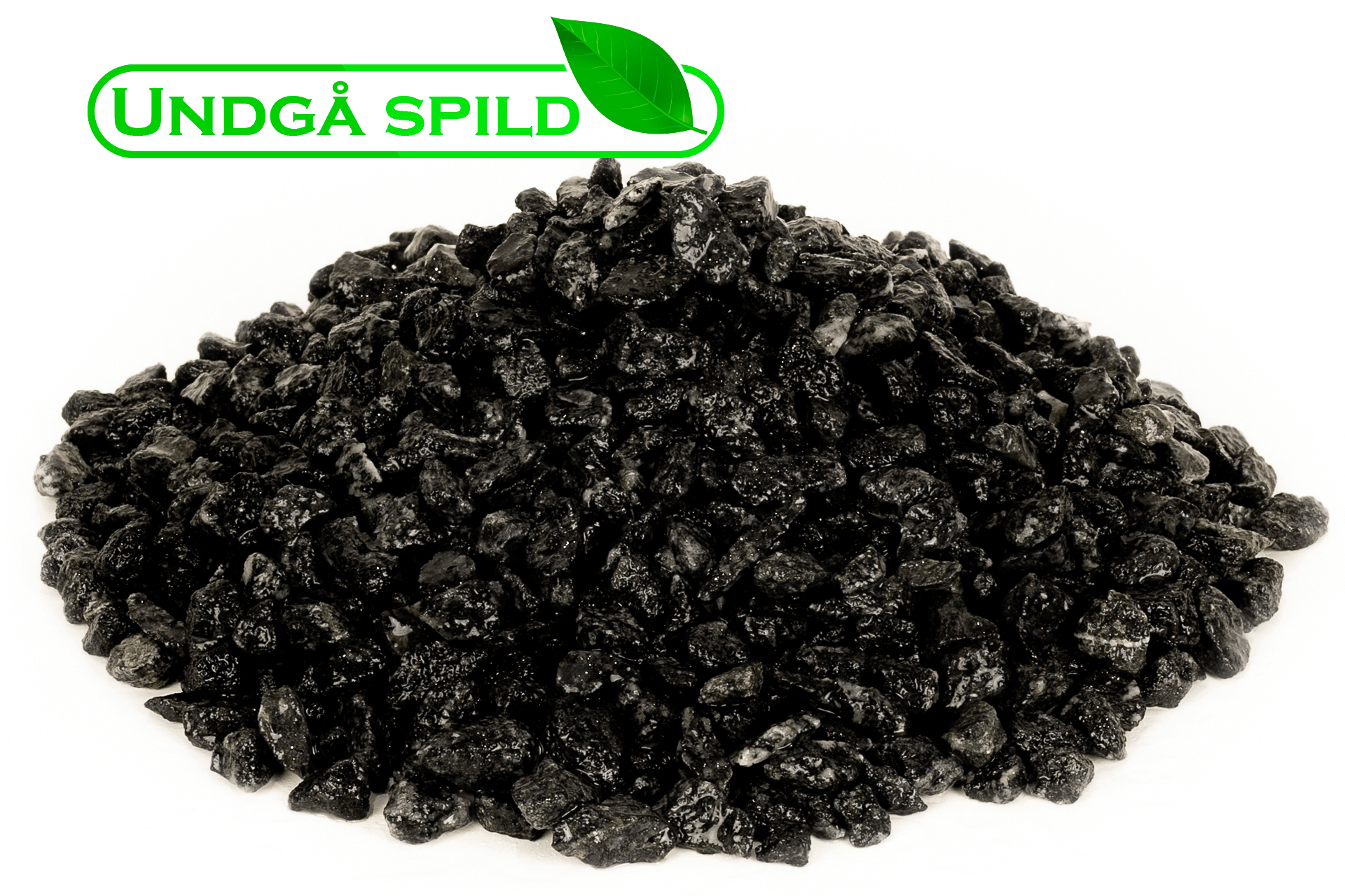 Sorte granitskærver 5-8 mm. (Undgå Spild)