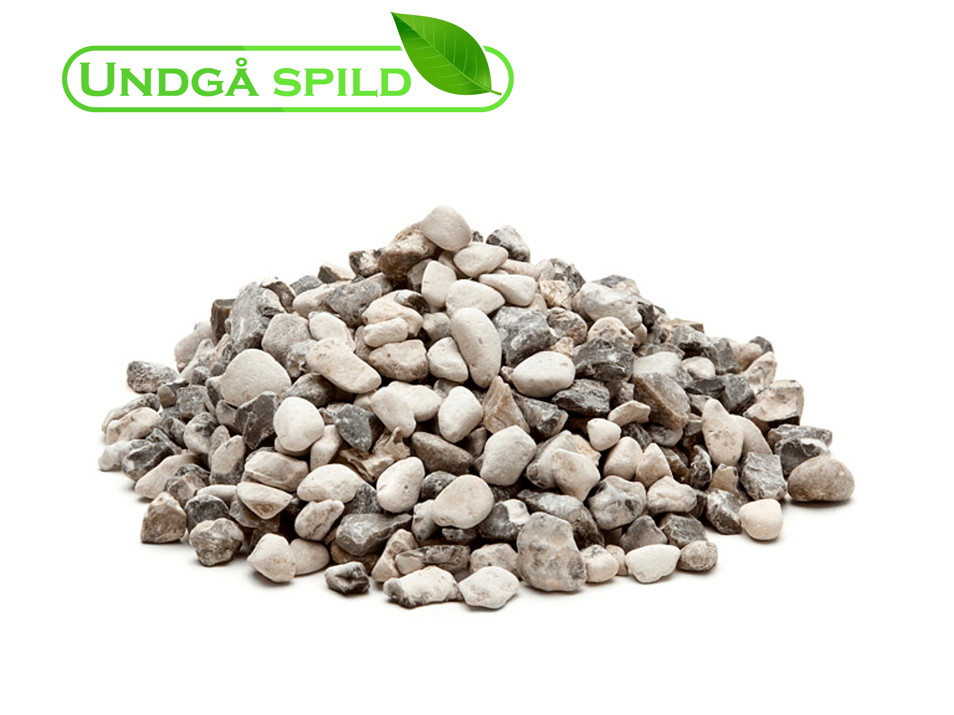 Hvide ærtesten 8-16 mm. (Undgå spild)