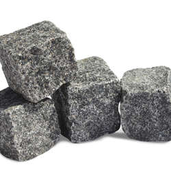 Blå Rønne chaussesten - bornholmske