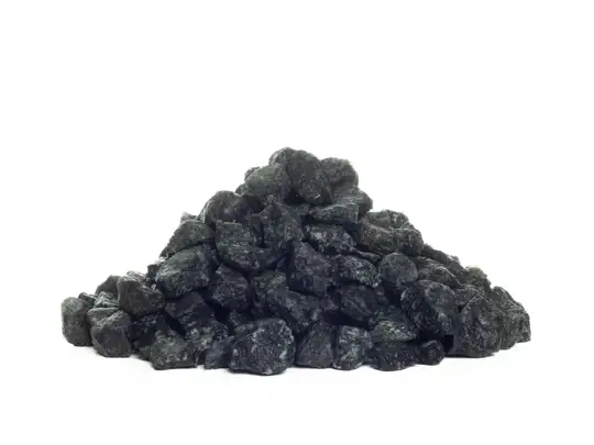 Black granite chippings 11-16 mm.